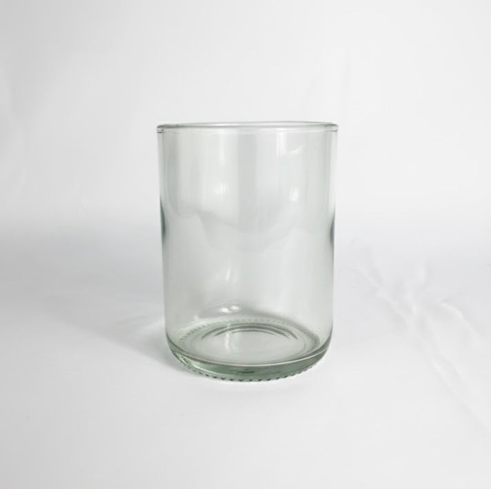 Trinkglas aus upgecycelter Weinflasche – Transparent (225 ml)