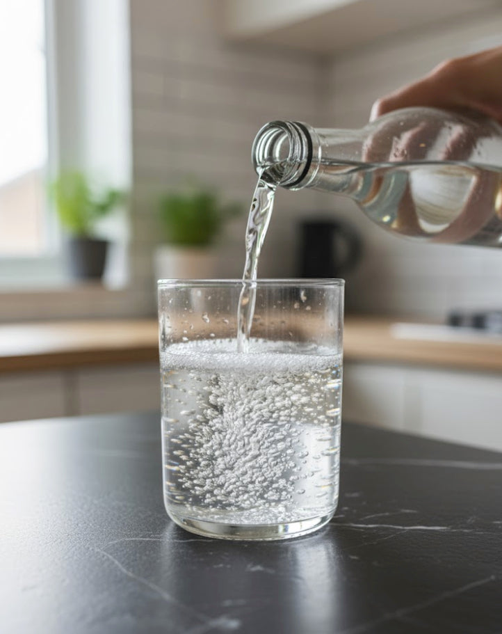 Trinkglas aus upgecycelter Weinflasche – Transparent (225 ml)